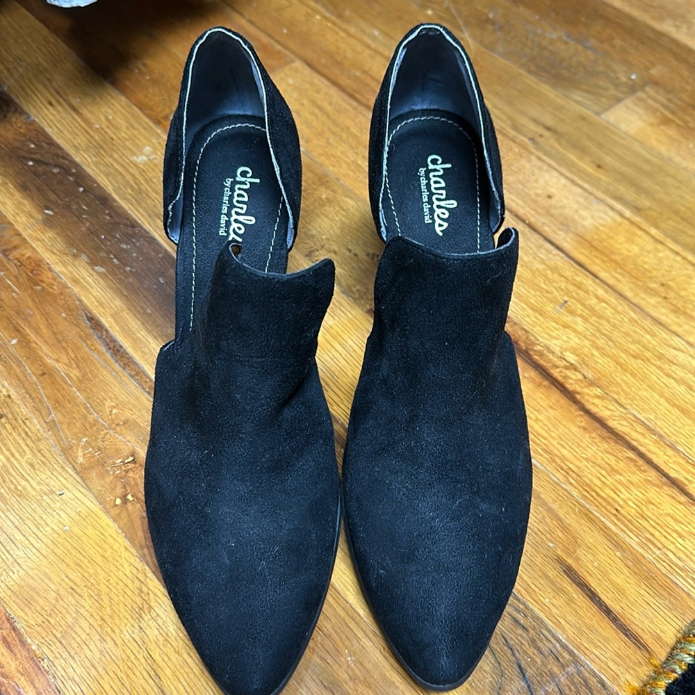 Charles by Charles David black suede shoes